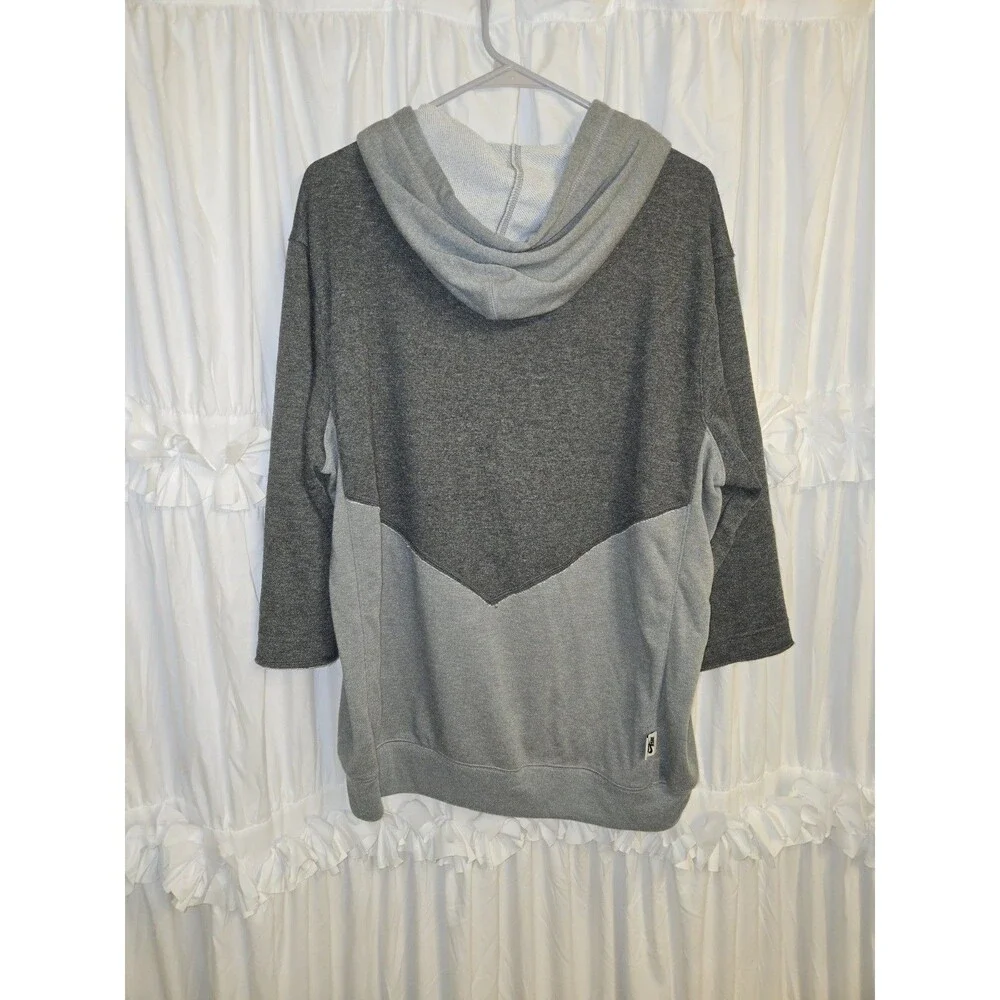 Nike Men Dri-FIT Baseball Pullover Hoodie Gray 3/4 Sleeve Large